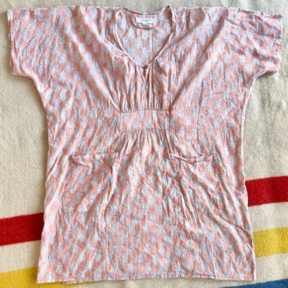 Emerson Fry Augusta Short caftan in little marigolds organic - Picture 4 of 7